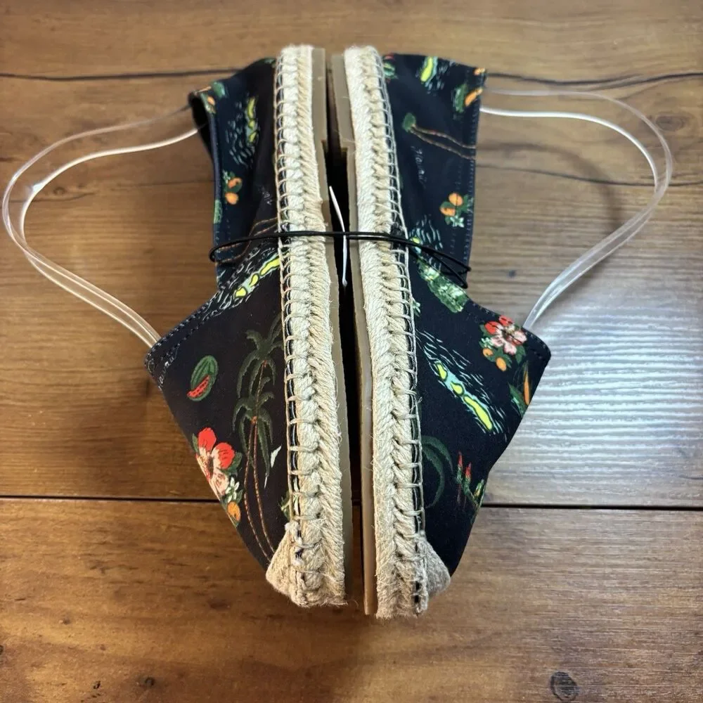 NWT Urban Outfitters Aloha Tropical Espadrilles Flats Womens Size 6